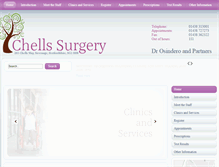 Tablet Screenshot of chellssurgery.co.uk
